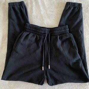 H&M Black Sweatpants/Joggers with Drawstring